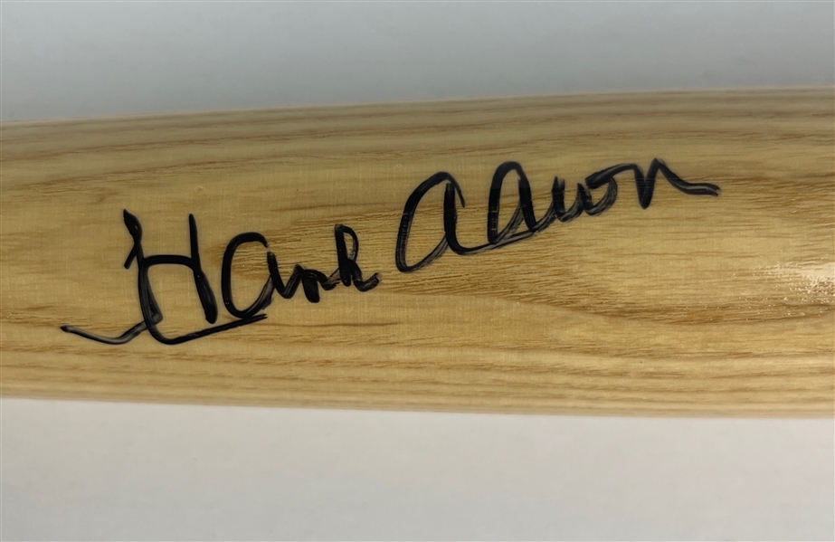 Hank Aaron Signed Adirondack Bat (Beckett/BAS)