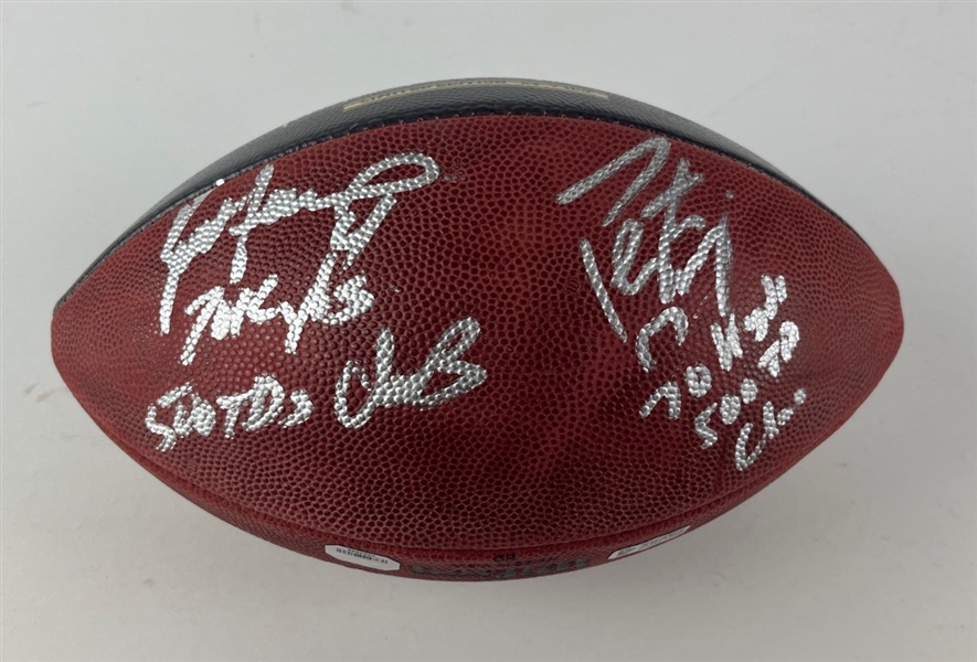 Brett Favre & Peyton Manning Signed Ltd. Ed. Commemorative NFL Football (Farve COA)