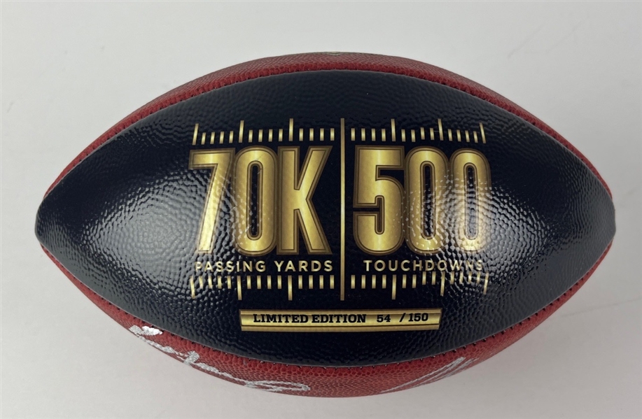 Brett Favre & Peyton Manning Signed Ltd. Ed. Commemorative NFL Football (Farve COA)