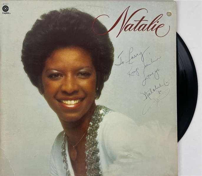 Natalie Cole Signed Natalie Album Cover w/ Vinyl (REAL LOA)