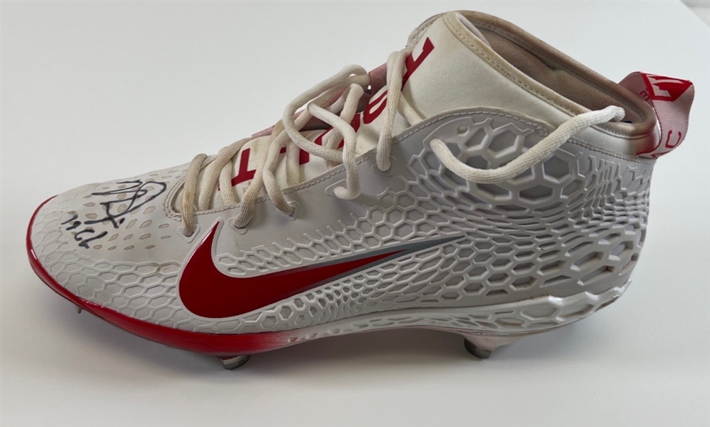 (2) Mike Trout Signed 2019 MVP Season Game Used Nike Cleats (Anderson Authentics LOA)