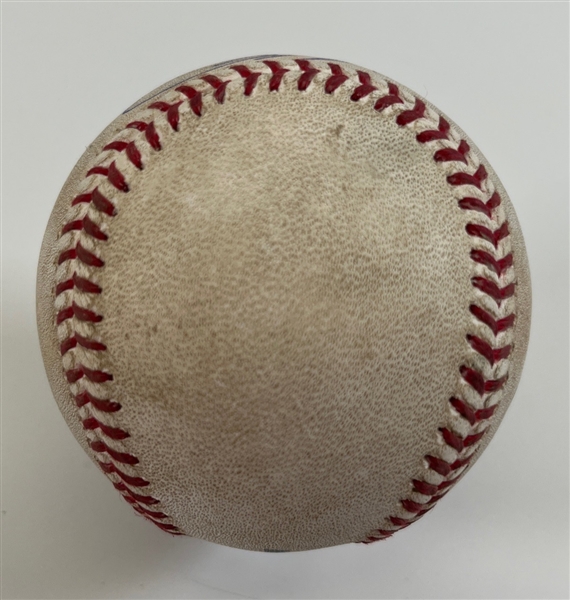Mookie Betts Game Used & Signed OML Baseball :: 4-29-2022 vs. Tigers :: Ball Pitched to Betts! (PSA/DNA COA & MLB Authentication)