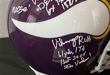 Carl Eller Signed & Heavily Inscribed Full Size Minnesota Vikings Helmet (JSA COA)