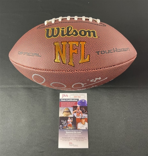 Michael Irvin Signed & Inscribed Wilson Touchdown Football (JSA COA)