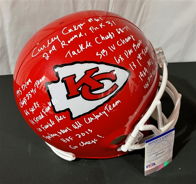 Curley Culp Signed & Inscribed Chiefs Replica Helmet (PSA/DNA)