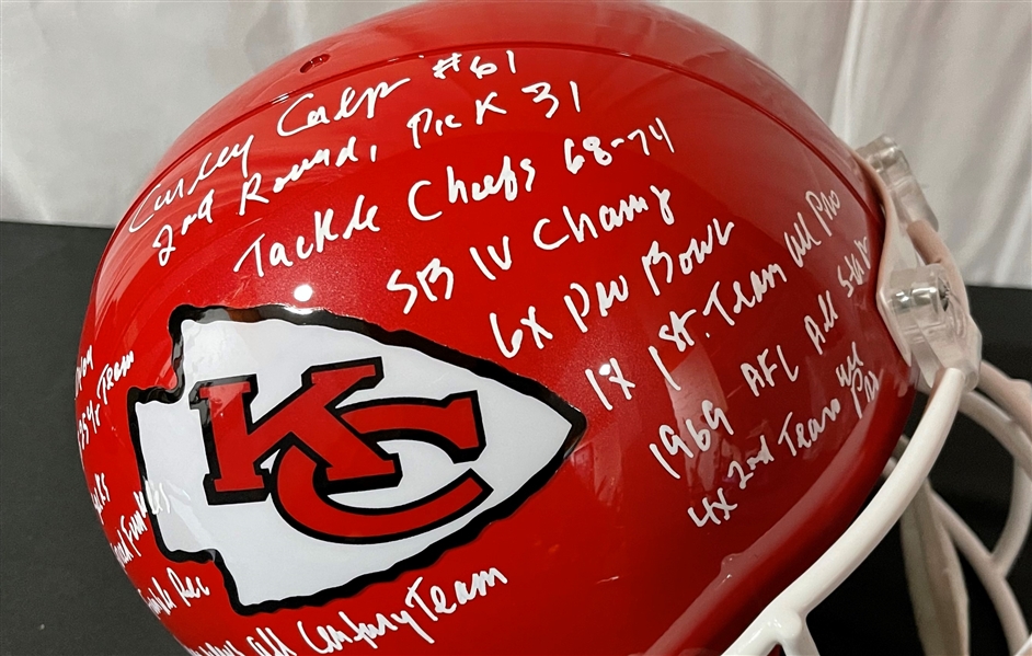 Curley Culp Signed & Inscribed Chiefs Replica Helmet (PSA/DNA)