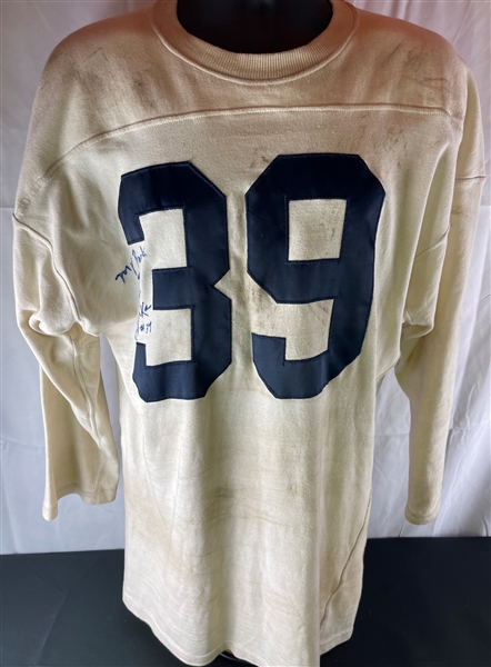 Larry Csonka Signed & Inscribed Syracuse University Practice Jersey (JSA LOA)