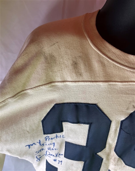 Larry Csonka Signed & Inscribed Syracuse University Practice Jersey (JSA LOA)