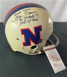 Lem Barney Signed & Inscribed Game Used Pro Bowl Helmet (JSA Witnessed)