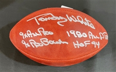 Randy White signed & Stat Inscribed Duke Football (JSA Witnessed)