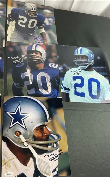 Lot of 10 Mel Renfro Signed 8 x 10 Photos (JSA COA)