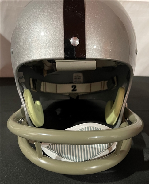Ray Guy Signed & Inscribed Oakland Raiders TK Suspension Helmet (PSA/DNA)