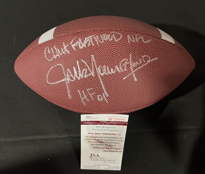 Jack Youngblood Signed & Clint Eastwood of NFL Inscribed Football (JSA Witnessed)