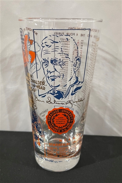 RARE Lot of Six (6) 1959 Syracuse National Championship Football Glasses : Near Mint Condition!