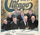 Chicago Group Signed Concert Poster (10 Sigs) (Beckett/BAS) 