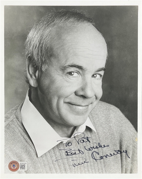 Tim Conway Signed 8 x 10 B&W Photo (Beckett/BAS)