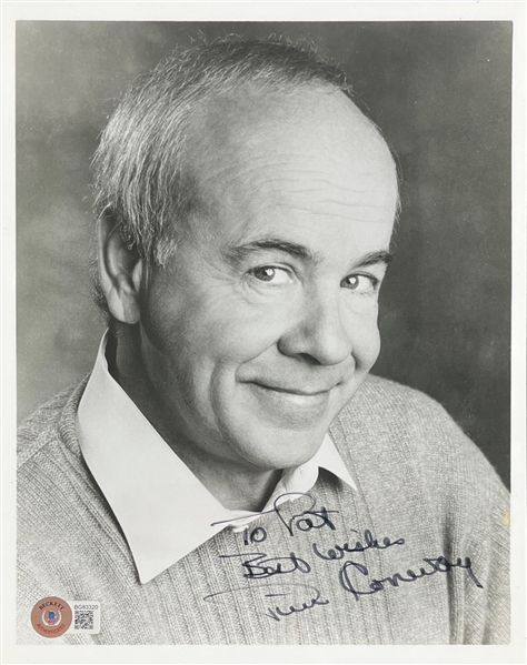 Tim Conway Signed 8" x 10" B&W Photo (Beckett/BAS)