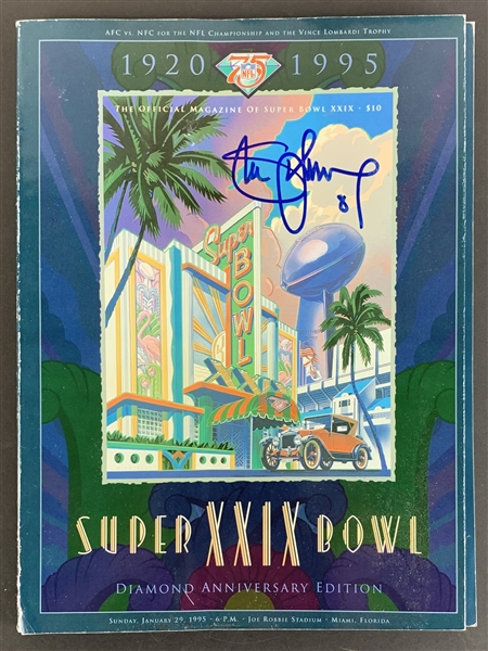 Steve Young Signed Super Bowl XXIX Program (Third Party Guaranteed)