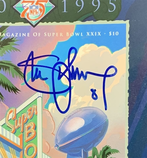 Steve Young Signed Super Bowl XXIX Program (Third Party Guaranteed)