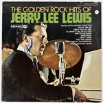 Jerry Lee Lewis Signed "The Golden Rock Hits of Jerry Lee Lewis" Album Cover (JSA ALOA)