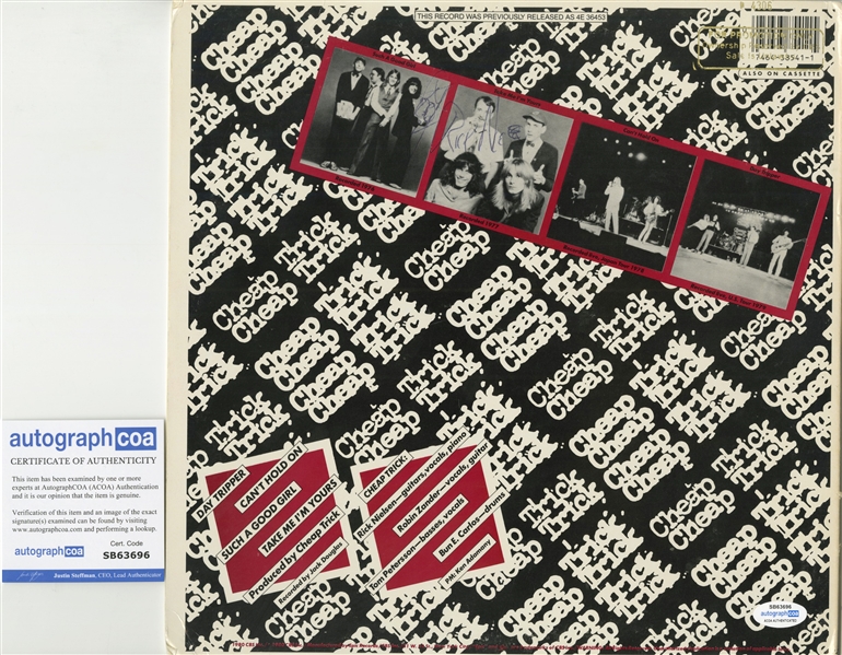 Cheap Trick: Group Signed Found All the Parts Album Cover (3 Sigs)(ACOA)