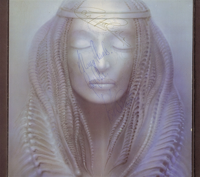 Emerson, Lake & Palmer Group Signed Brain Salad Surgery Album Cover (3 Sigs)(ACOA)