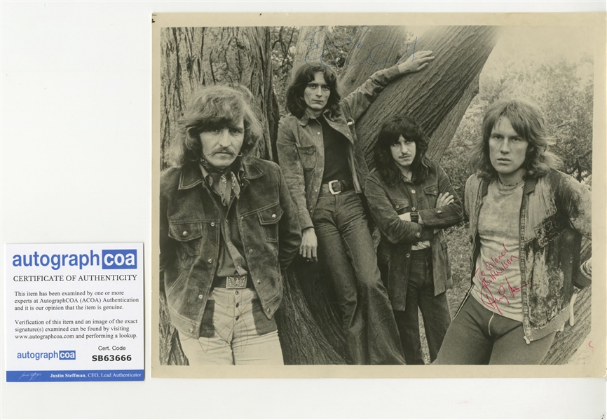 Ten Years After: Vintage Group Signed 8 x 10 Photo (4 Sigs)(ACOA)