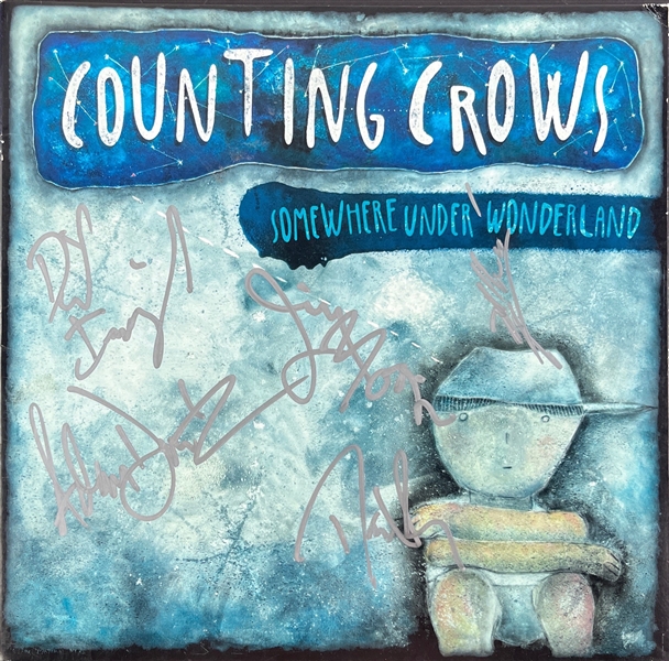 Counting Crows: Group Signed Somewhere Under Wonderland Album Cover (5 Sigs)(Beckett/BAS) 
