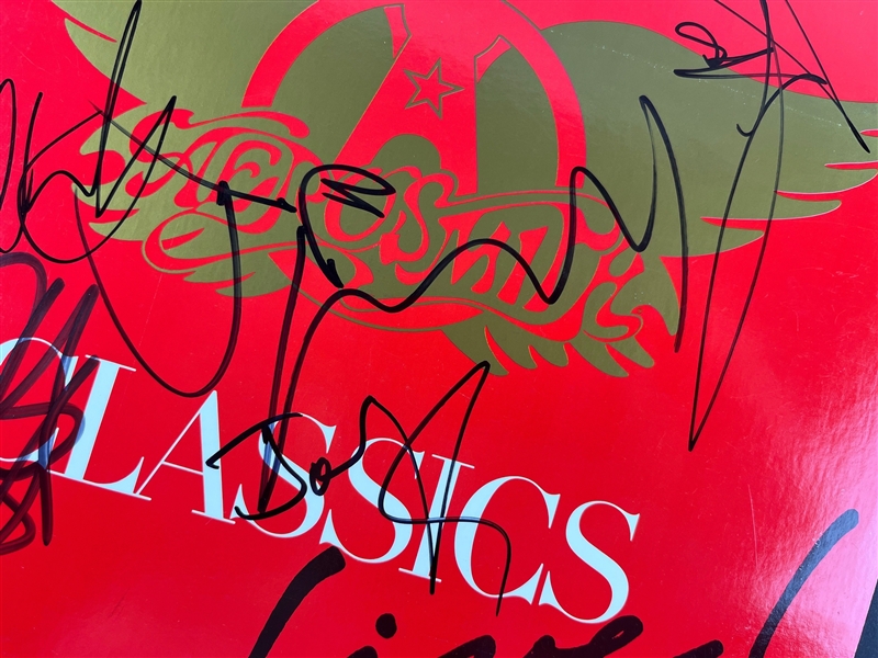 Aerosmith: Group Signed Classics Album Cover (5 Sigs)(Beckett/BAS)