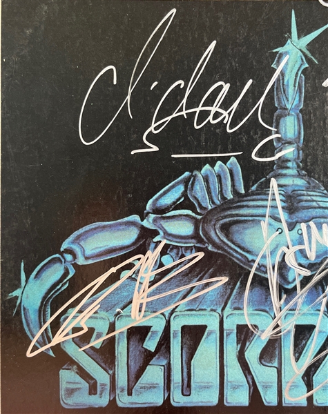 Scorpions: Group Signed Lovedrive Album Cover (5 Sigs)(Beckett/BAS)
