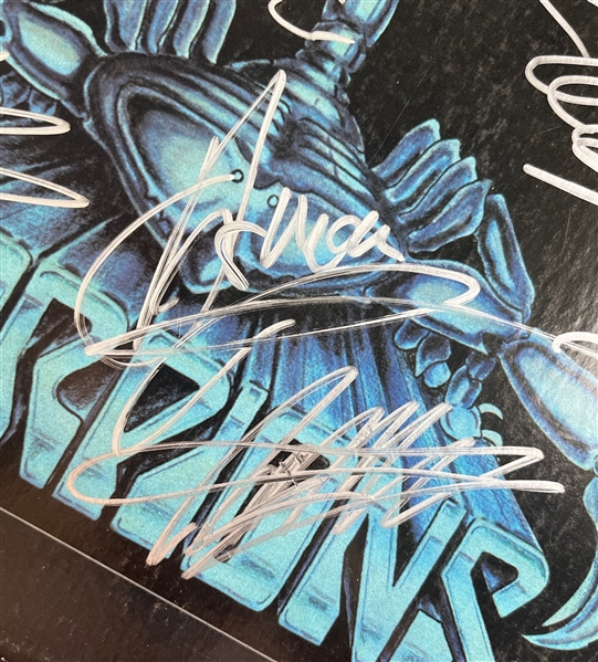 Scorpions: Group Signed Lovedrive Album Cover (5 Sigs)(Beckett/BAS)