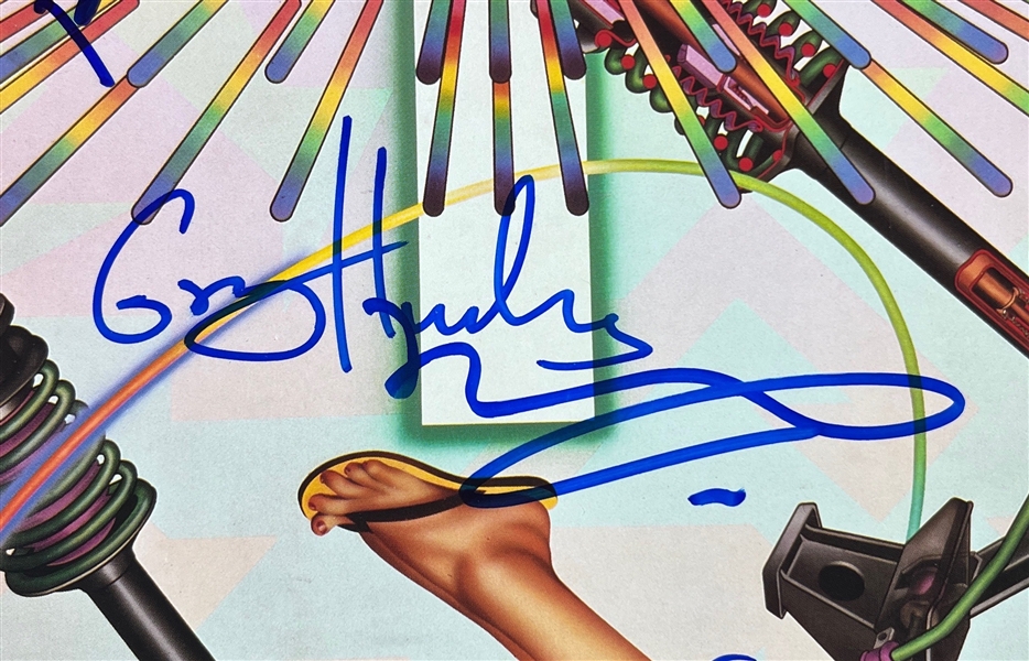 The Cars: Group Signed Heartbeat City Album Cover (4 Sigs)(Beckett/BAS)