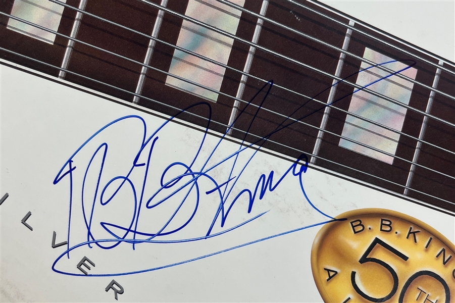 B.B King Signed Six Silver Strings Album Cover w/ Vinyl (Beckett/BAS)