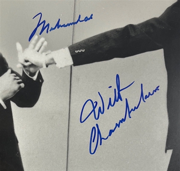 Wilt Chamberlain & Muhammad Ali Signed 16 X 20 Photo (PSA/DNA)