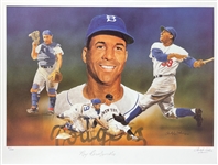 Roy Campanella Signed Ltd. Ed. 18 x 24 Lithograph (Third Party Guaranteed)