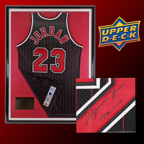 Michael Jordan Signed Limited Edition 1995-96 Chicago Bulls Pro Cut Jersey with RARE "72-10" Inscription (UDA COA)