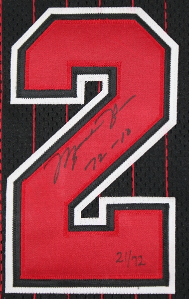 Michael Jordan Signed Limited Edition 1995-96 Chicago Bulls Pro Cut Jersey with RARE 72-10 Inscription (UDA COA)