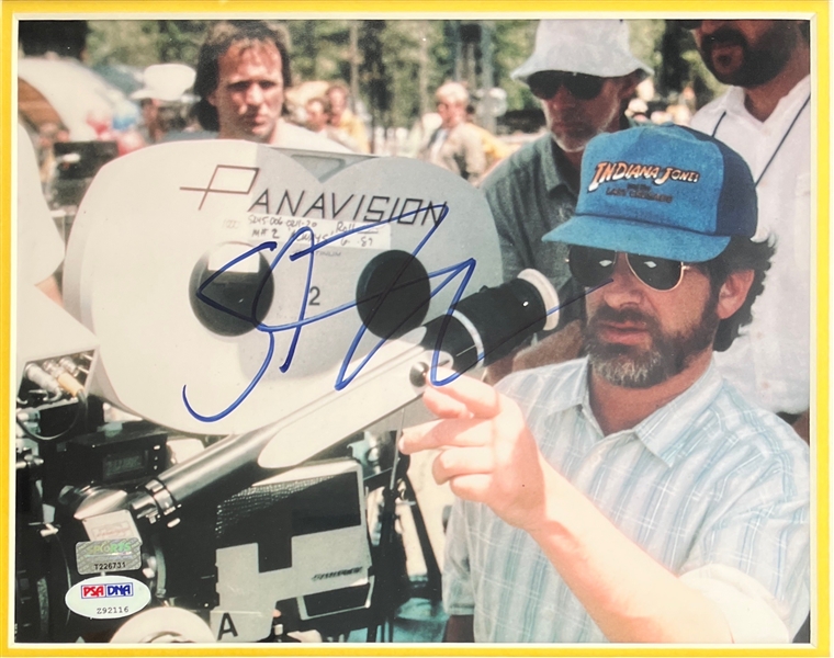 Indiana Jones: Harrison Ford & Steven Spielberg Signed Photos in Custom Display (JSA/PSA)
