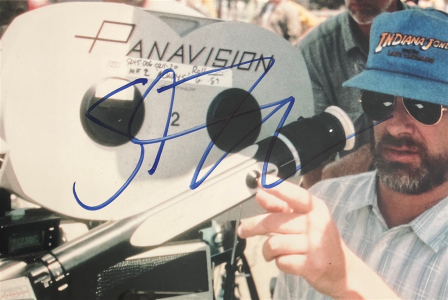 Indiana Jones: Harrison Ford & Steven Spielberg Signed Photos in Custom Display (JSA/PSA)