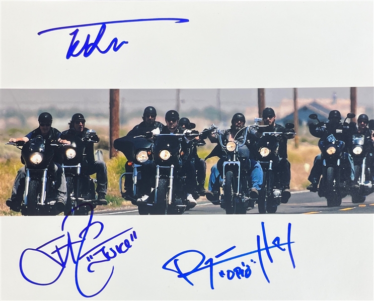 Sons of Anarchy: Hurst, Rossi, & Flanagan Signed 8 x 10 Photo (Third Party Guaranteed)