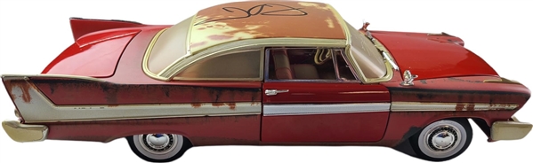 John Carpenter Autographed Christine 1958 Plymouth Fury 1:18 Die-Cast Car (ACOA)