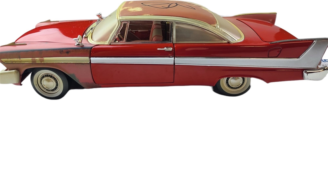 John Carpenter Autographed Christine 1958 Plymouth Fury 1:18 Die-Cast Car (ACOA)