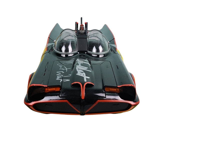 Batman Adam West Burt Ward Signed Danbury Mint 1:18 Scale Die-Cast Batmobile (Danbury Mint)(Third Party Guaranteed)