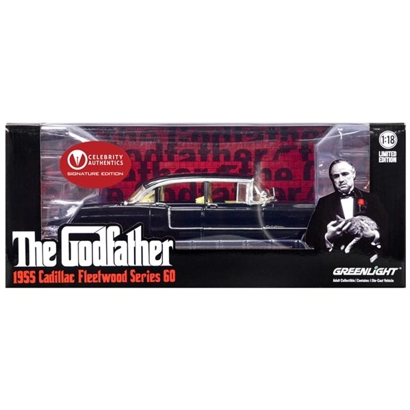 Al Pacino Autographed The Godfather 1:18 Die-Cast 1955 Cadillac Fleetwood Car (Celebrity Authentics)