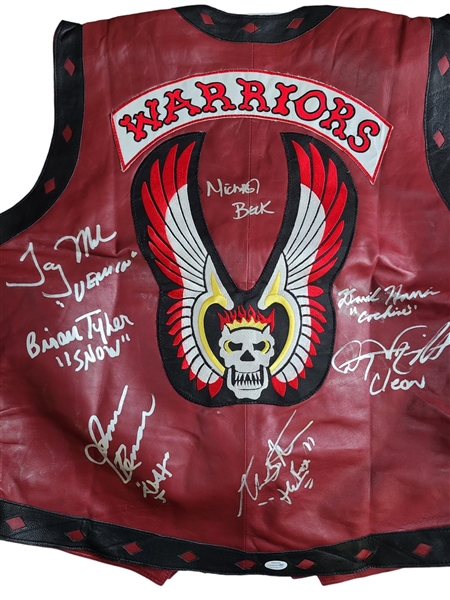 The Warriors Cast Autographed Leather Vest (ACOA)