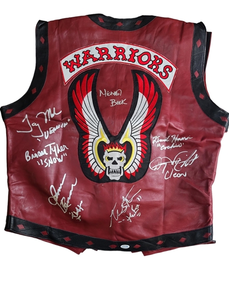 The Warriors Cast Autographed Leather Vest (ACOA)