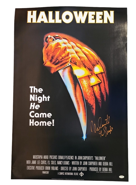 Nick Castle Autographed 24 x 36 Halloween Poster (ACOA)