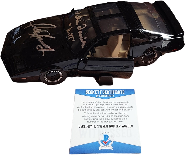 Knight Rider Autographed Kit Car w/ Hasselhoff & Daniels (BAS)