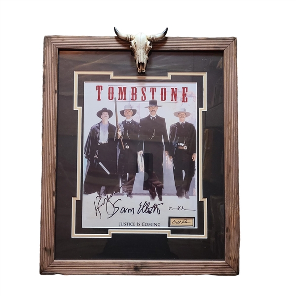 Tombstone Cast Signed 18 x 22 Framed Photo (Third Party Guaranteed)
