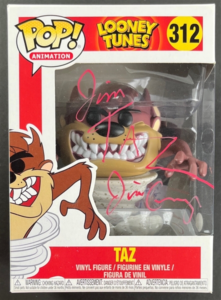 Jim Cummings Twice Signed Taz Looney Tunes Funko Pop (JSA)